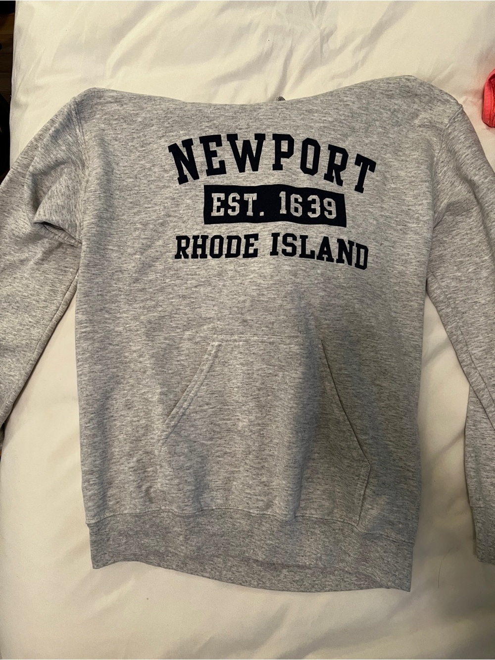 Newport Rhode Island Gray Graphic Sweatshirt - Men